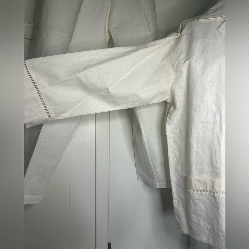 Victoria's Secret Vintage Gold label white Cotton-Linen Blend Set size M - Picture 5 of 10